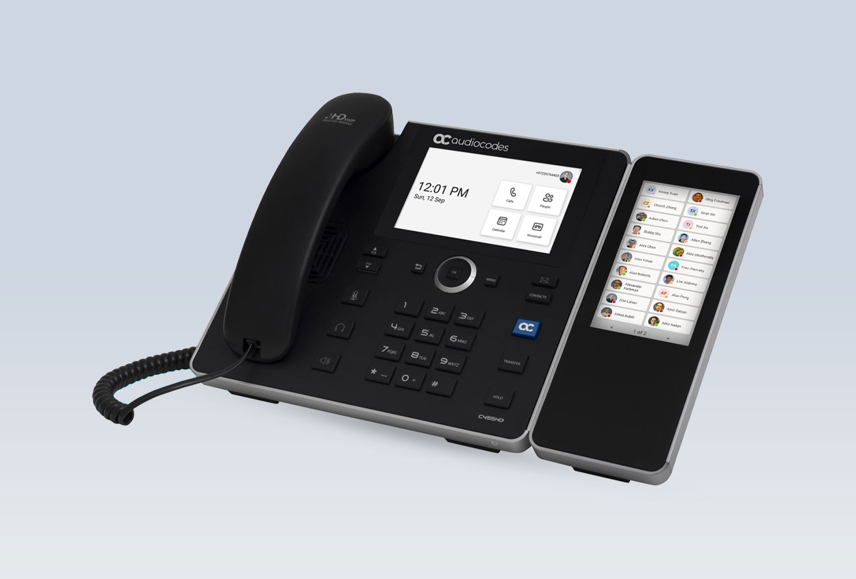 C455HD IP Phone with Expansion Module | High-End Executive Business Phone |  Native Microsoft Teams